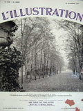 Original Old Vintage Print 1934 French Country Park Centre Paris France Tree