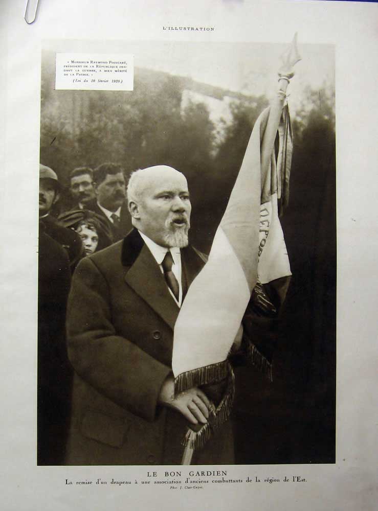 Old Vintage Print 1934 Raymond Poincare Saint-Michel Funeral Notre Dam 20th