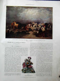 Old Vintage Print 1934 Gustvae-Achille Guillaumet French Musee Rochelle 20th