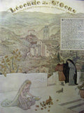Old Vintage Print 1934 Lee-Ende De St Oens Maurice Lalau Colour France 20th