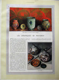 Old Vintage Print 1934 Ceramiques De Maydon Potery Mythologique Plates 20th