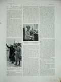 Old Vintage Print 1934 French Royalty Country Cameron Bay Lake America 20th