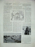 Old Vintage Print 1934 French Newspaper War Khartoum Soudan Boat River 20th