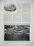 Original Old Vintage Print 1934 French Buildings Berline Coupee Ville Carriage