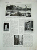 Original Old Vintage Print 1934 Chateau Comburg Chateaubriand Comburg Fougeres