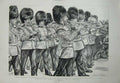 Antique Old Print 1892 March Mucic Queens Guards Wellington St James Park 19th