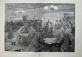 Antique Old Print 1894 Police Raid West-End London Betting Club Men Paget 19th