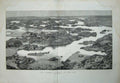 Original Old Antique Print 1884 Second Cataract River Nile Egypt Fine Art 19th