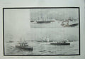 Old Antique Print Ships Mistress Sea 1901 Majestic Hagen Victoria Albert 20th