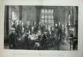 Original Old Antique Print 1871 Westminster Abbey Jerusalem Chamber Testament