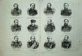 Original Old Antique Print 1877 War Generals Russian Army Timascheff Baranzoff