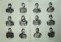 Original Old Antique Print 1877 War Generals Turkish Army Siers Pasha Asia
