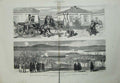 Old Antique Print 1877 Russo-Turkish War Ibraila Europe Cannoning Sier 19th