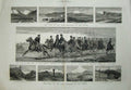 Original Old Antique Print 1877 War Asia Minor Siers Ibraila Cossacks Erdjias
