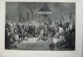 Old Antique Print 1872 Art Real Life School Royal Academy Painting Men 19th