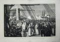 Old Antique Print 1875 Emigrant Ship Gravesend Families Sailing Fine Art 19th