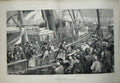 Old Antique Print 1872 Ship Penninsular Oriental Company Steamer England 19th