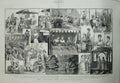 Antique Old Print Atalanta Fete Kensington House London 1880 Prince Wales 19th
