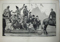 Old Antique Print 1872 Horse Car Wimbledon London Entertainers Children 19th