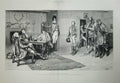 Original Old Antique Print 1887 Dadd Fine Art Siers Shepherd Man Dog Table