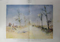 Old Vintage Print 1918 War French Dogs Neuville St. Vaast Communications 20th