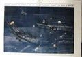 Antique Old Print 1918 Anti-Aircraft Gunners German Bombing Machine Plane 20th