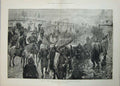 Original Old Antique Print War 1877 Turkish Troops Sinankeui Kaceljevo Siers