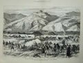 Original Old Antique Print War 1877 Shipka Pass Turkish Siers Mount Nicholas