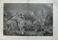 Original Old Antique Print 1900 Battle Hussars Lydenburg Siers War Weapons Art