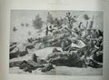 Original Old Antique Print 1884 War Nile Expedition Ambush Arabs Weapons Siers