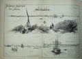 Original Old Antique Print 1884 War Soudan Massowah Suakim Ships Melton Prior