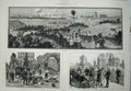 Original Old Antique Print 1882 War Egypt Ramleh Alexandria Kitchen Siers Art