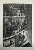 Original Old Antique Print 1882 War Egypt Bow Ship Siers Army Overend Fine Art