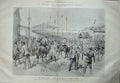 Original Old Antique Print 1900 Transvaal War Pretoria Siers Johannesburg Camp