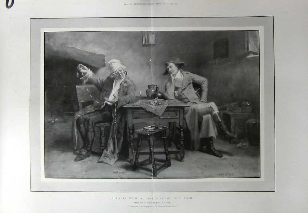 Old Antique Print 1903 John Lomax Fine Art Business Gentlemen Salesman 20th