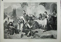 Original Old Antique Print 1880 Schmid Fine Art Relic Vendor Man Selling Jesus
