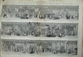 Old Antique Print 1852 Great Exhibition Statues Fountain Bells Ornaments 19th
