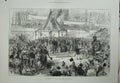 Old Antique Print 1876 Prince Wales Portsmouth Ship Horse Carriage Army 19th