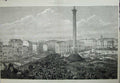 Old Antique Print Royal Review Troops Egypt Trafalgar Square Nelson 1882 19th