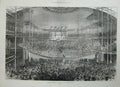 Antique Old Print 1872 National Temperance Festival Crystal Palace London 19th