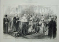 Original Old Antique Print 1876 Presentation Address Princess Wales Guildhall