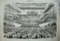 Original Old Antique Print 1857 Handel Festival Concert Music Crystal Palace