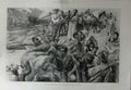 Original Old Antique Print 1899 Transvaal War Boers Practise Shooting Rifles