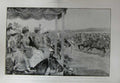 Antique Old Print 1903 Vincennes Aldershot King Army Corps Artillery Army 20th