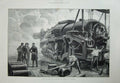 Old Antique Print 1887 Firing 111-Ton Gun Woolwich War Overend Fine Art 19th
