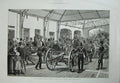 Old Antique Print 1886 Artillery Company London Volunteer Review Siers 19th
