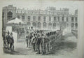 Old Antique Print Queen Troops Egyptian Expedition Windsor Castle 1882 19th