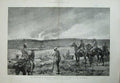 Old Antique Print 1894 Destruction Buluwayo King Bengula War Siers Art 19th