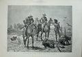 Original Old Antique Print Matabili War 1893 Spoor Captain Williams Horses Art