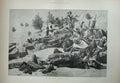 Old Antique Print Nile Expedition 1884 Ambush Arabs Battle Weapons Art 19th